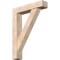 Ekena Millwork Traditional Block Smooth Bracket w/ Offset Brace, Douglas Fir, 7 1/2"W x 36"D x 48"H BKT0806X36X48TRA05SDF - alternate 1